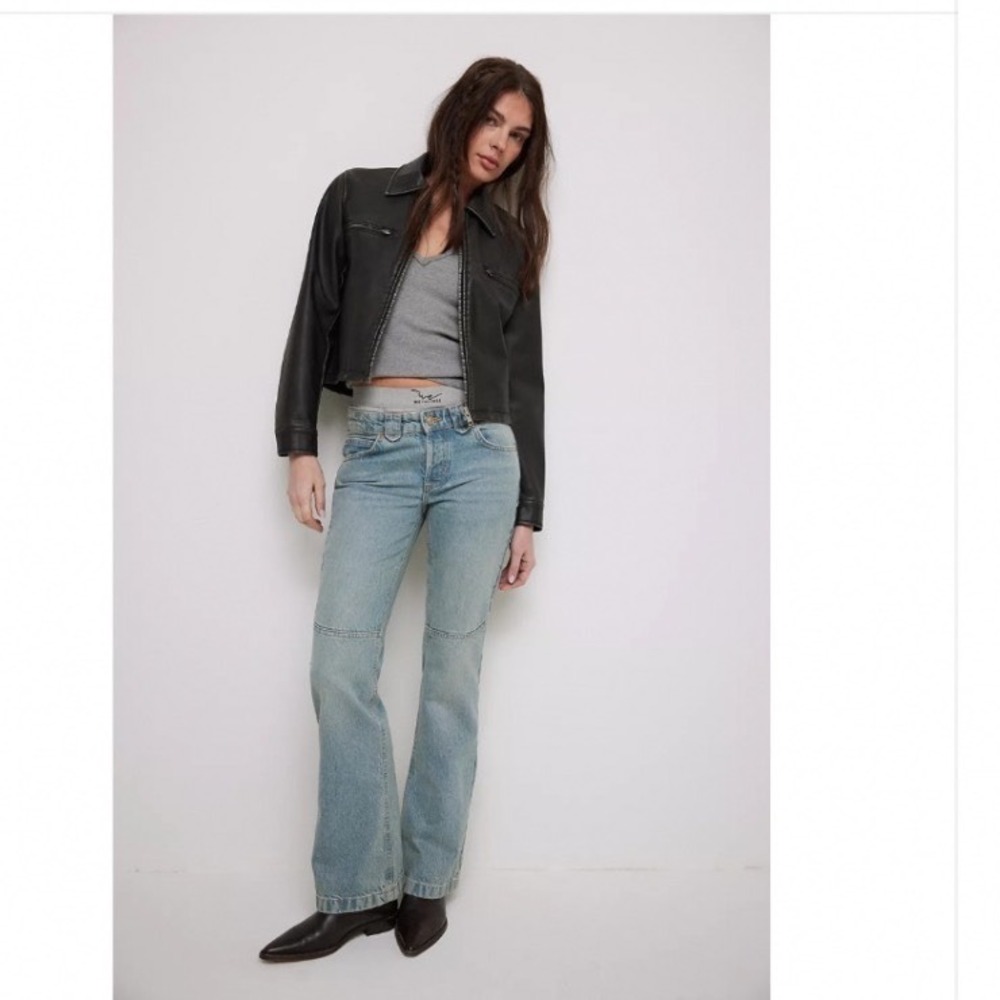 We The Free Flora Low-Rise Bootcut Jeans Light Wash‎ Blue Size 27 OB2137317